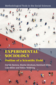 Towards entry "Book Publication: Experimental Sociology"